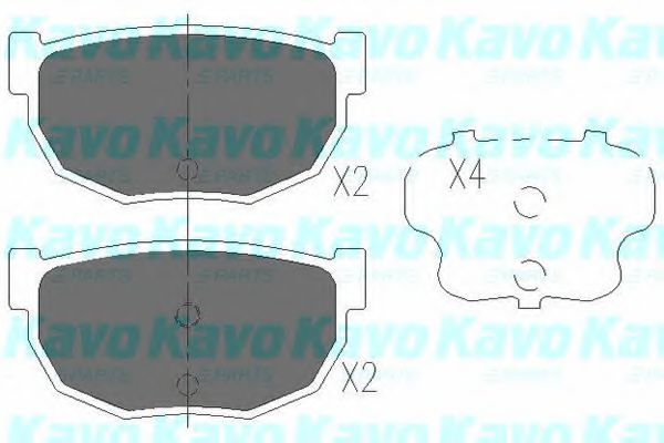 KBP-6541 KAVO+PARTS Brake Pad Set, disc brake