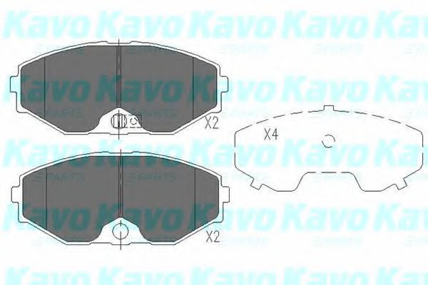 KBP-6553 KAVO+PARTS Brake System Brake Pad Set, disc brake