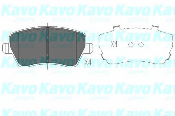 KBP-6559 KAVO+PARTS Brake System Brake Pad Set, disc brake
