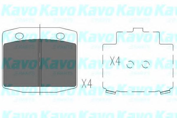 KBP-6570 KAVO PARTS Brake Pad Set, disc brake