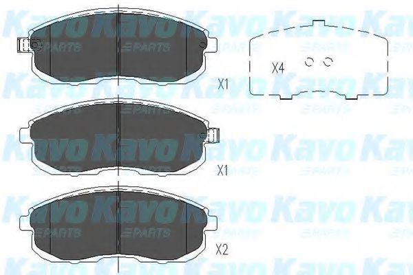 KBP-6579 KAVO+PARTS Brake Pad Set, disc brake