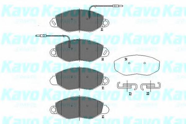 KBP-6586 KAVO+PARTS Brake Pad Set, disc brake