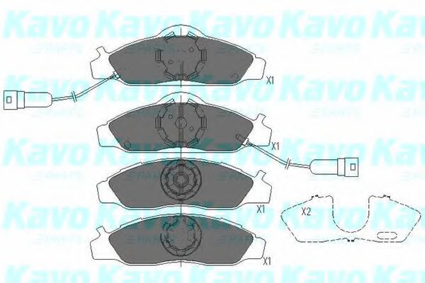 KBP-7502 KAVO+PARTS Brake Pad Set, disc brake