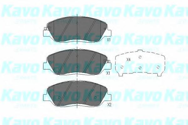 KBP-7506 KAVO+PARTS Brake System Brake Pad Set, disc brake