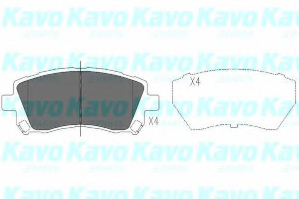 KBP-8001 KAVO+PARTS Brake System Brake Pad Set, disc brake