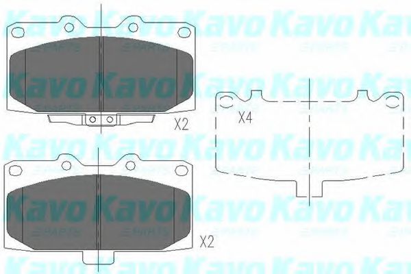 KBP-8003 KAVO+PARTS Brake System Brake Pad Set, disc brake