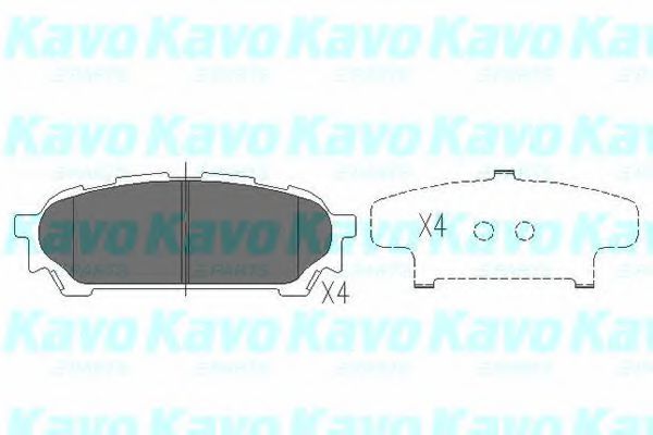 KBP-8019 KAVO+PARTS Brake Pad Set, disc brake