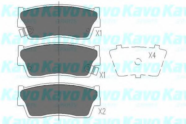 KBP-8503 KAVO+PARTS Brake Pad Set, disc brake