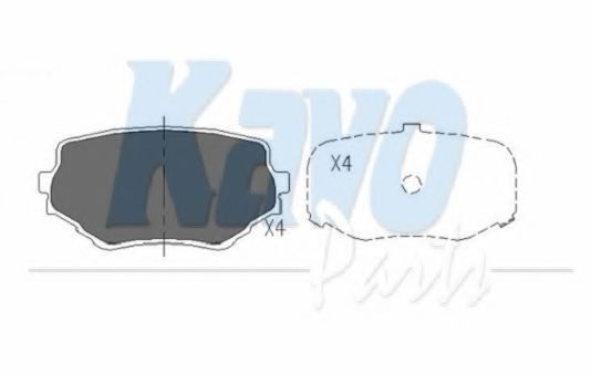 KBP-8506 KAVO+PARTS Brake Pad Set, disc brake