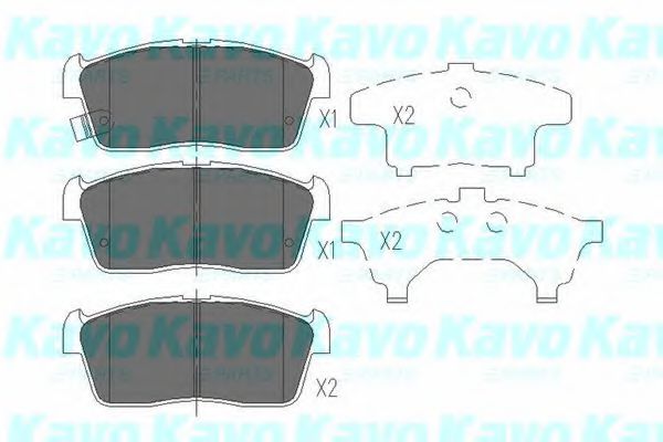KBP-8507 KAVO PARTS Brake Pad Set, disc brake