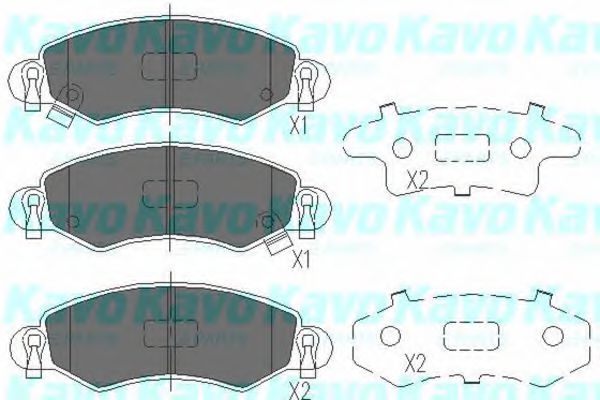 KBP-8508 KAVO+PARTS Brake Pad Set, disc brake