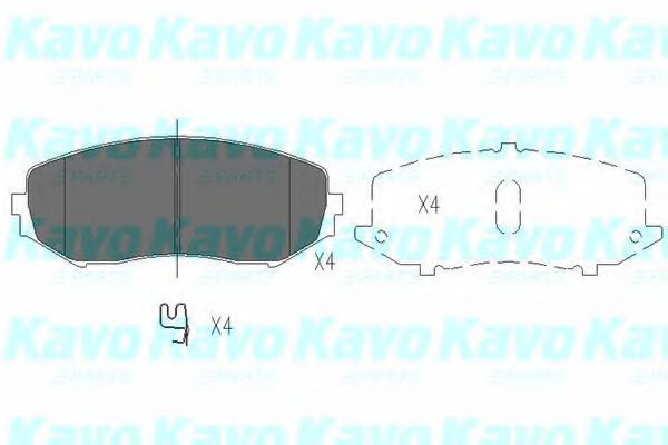 KBP-8512 KAVO+PARTS Brake Pad Set, disc brake