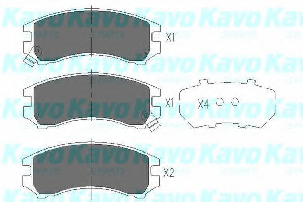 KBP-8513 KAVO+PARTS Brake System Brake Pad Set, disc brake