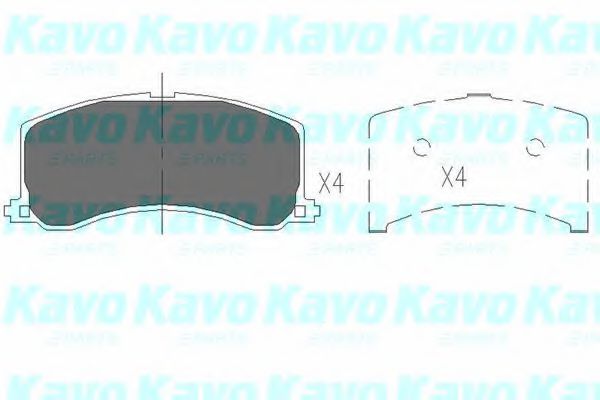 KBP-8517 KAVO+PARTS Brake System Brake Pad Set, disc brake