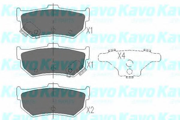 KBP-8518 KAVO+PARTS Brake Pad Set, disc brake