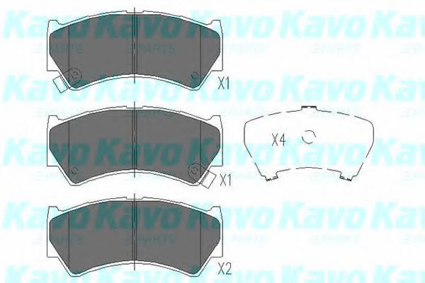 KBP-8519 KAVO+PARTS Brake Pad Set, disc brake