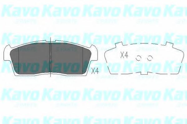 KBP-8521 KAVO+PARTS Brake Pad Set, disc brake