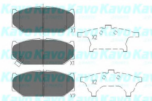 KBP-8525 KAVO+PARTS Brake Pad Set, disc brake