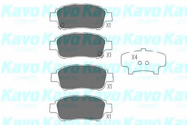 KBP-9008 KAVO+PARTS Brake Pad Set, disc brake