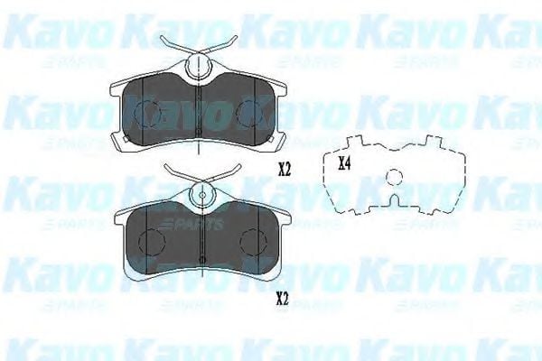 KBP-9017 KAVO+PARTS Brake System Brake Pad Set, disc brake