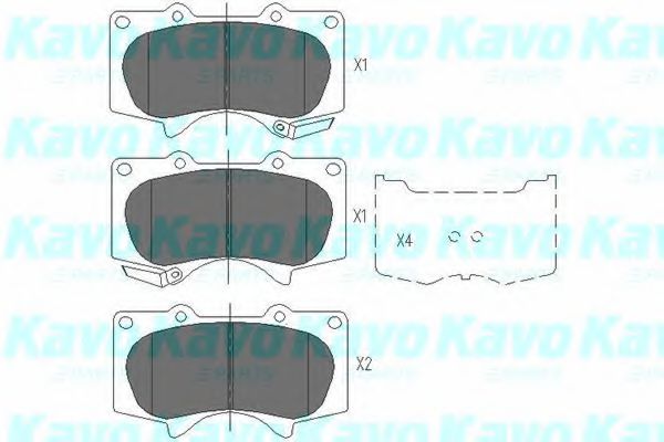 KBP-9020 KAVO+PARTS Brake Pad Set, disc brake