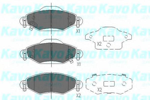 KBP-9023 KAVO+PARTS Brake System Brake Pad Set, disc brake