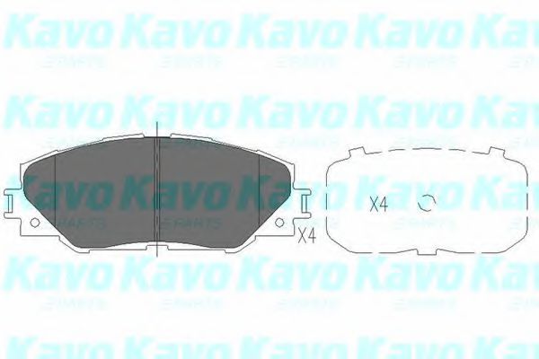 KBP-9026 KAVO+PARTS Brake Pad Set, disc brake