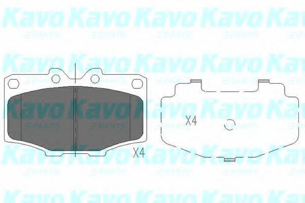 KBP-9028 KAVO+PARTS Brake Pad Set, disc brake