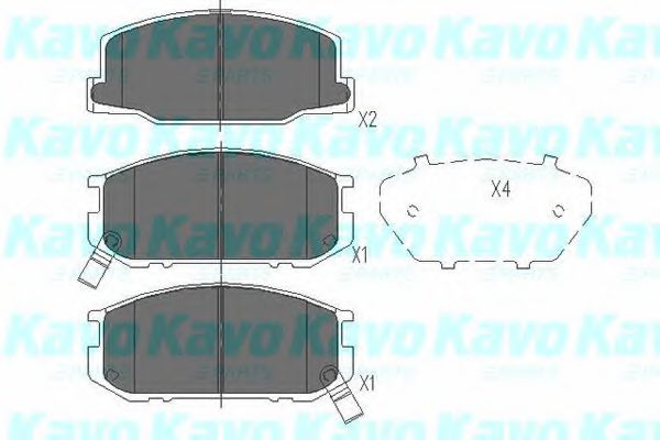 KBP-9031 KAVO+PARTS Brake Pad Set, disc brake