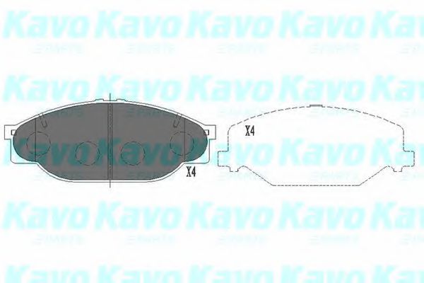 KBP-9039 KAVO+PARTS Brake Pad Set, disc brake