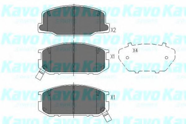KBP-9041 KAVO+PARTS Brake Pad Set, disc brake