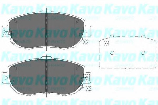 KBP-9044 KAVO+PARTS Brake Pad Set, disc brake