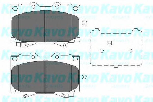 KBP-9049 KAVO+PARTS Brake System Brake Pad Set, disc brake
