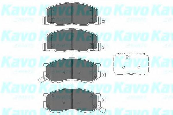 KBP-9050 KAVO+PARTS Brake System Brake Pad Set, disc brake