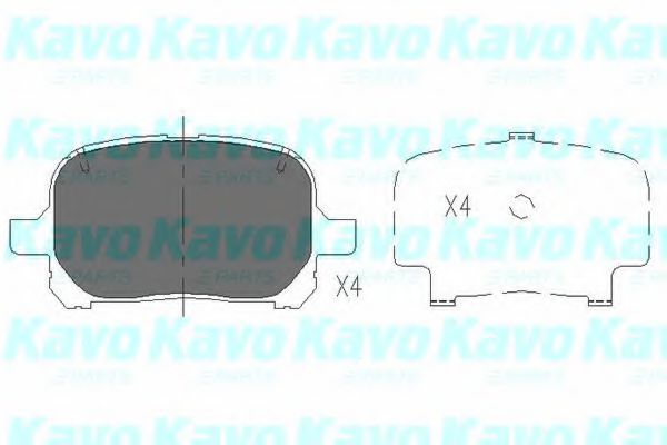 KBP-9051 KAVO+PARTS Brake System Brake Pad Set, disc brake