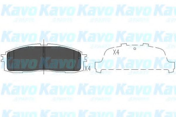 KBP-9056 KAVO+PARTS Brake System Brake Pad Set, disc brake
