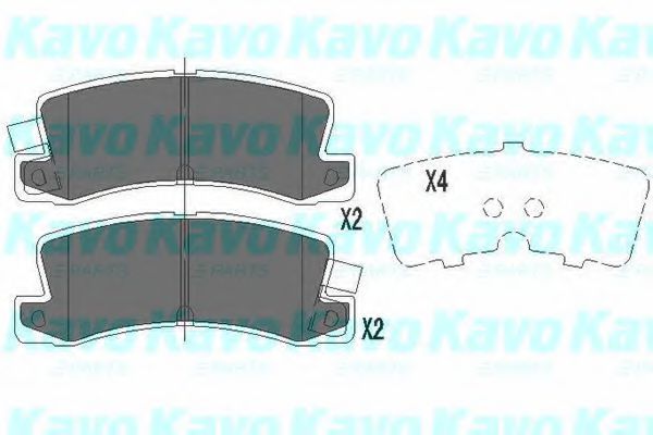 KBP-9058 KAVO+PARTS Brake Pad Set, disc brake