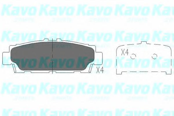 KBP-9060 KAVO+PARTS Brake Pad Set, disc brake