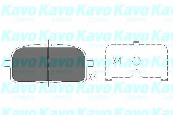 KBP-9061 KAVO+PARTS Brake System Brake Pad Set, disc brake
