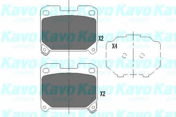 KBP-9063 KAVO+PARTS Brake Pad Set, disc brake