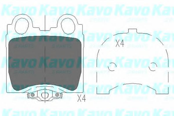 KBP-9066 KAVO+PARTS Brake Pad Set, disc brake