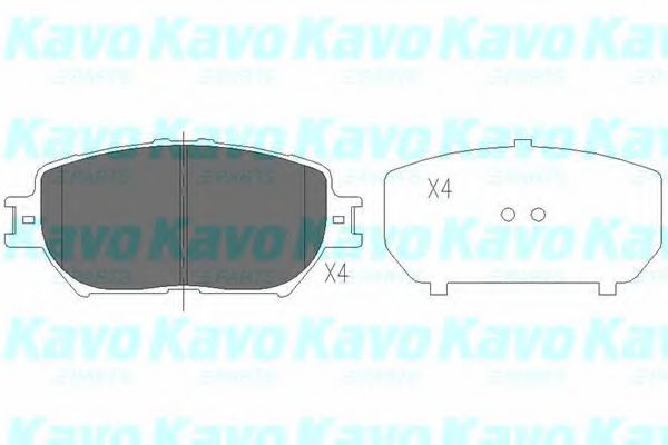 KBP-9070 KAVO+PARTS Brake Pad Set, disc brake