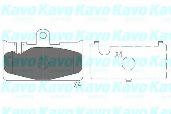 KBP-9073 KAVO+PARTS Brake Pad Set, disc brake