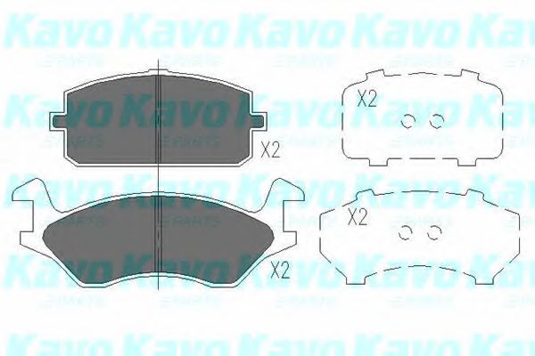 KBP-9074 KAVO+PARTS Brake Pad Set, disc brake
