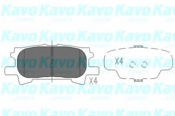 KBP-9078 KAVO+PARTS Brake System Brake Pad Set, disc brake