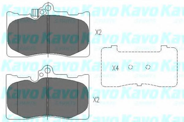 KBP-9085 KAVO+PARTS Brake System Brake Pad Set, disc brake