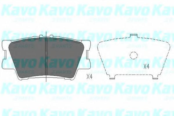 KBP-9086 KAVO+PARTS Brake Pad Set, disc brake