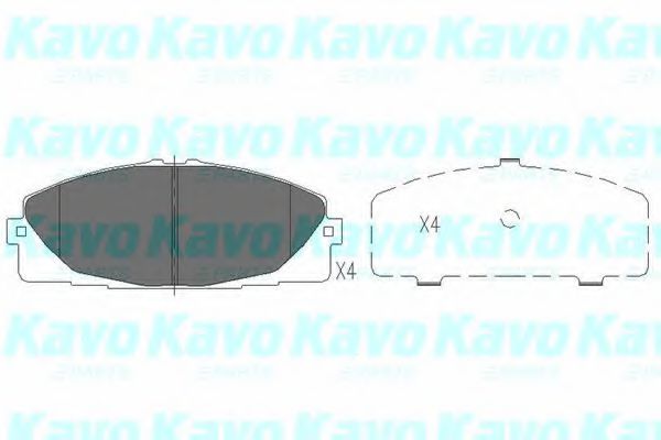 KBP-9089 KAVO+PARTS Bremsanlage Bremsbelagsatz, Scheibenbremse