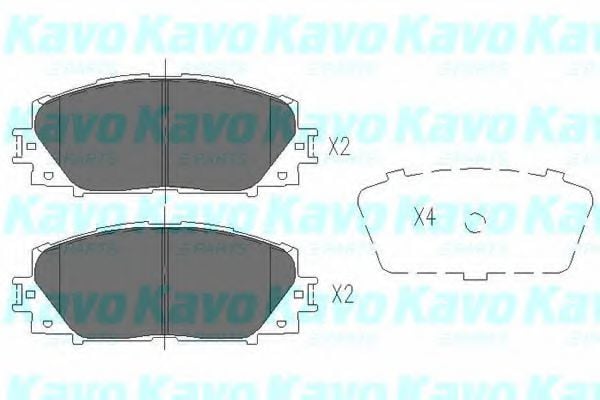 KBP-9097 KAVO+PARTS Brake Pad Set, disc brake
