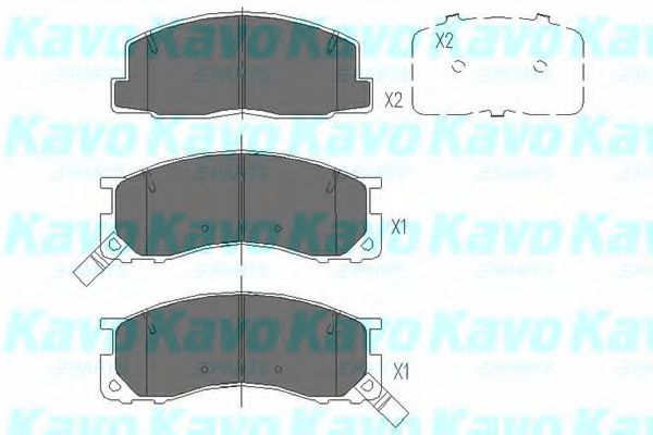 KBP-9100 KAVO+PARTS Brake System Brake Pad Set, disc brake